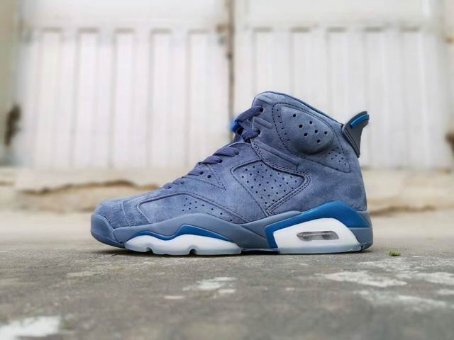 Air Jordan 6 Jeans Blue Men's Basketball Shoes-087 - Click Image to Close